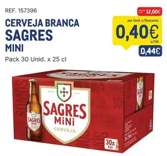 Makro Cerveja branca sagres mini promoção