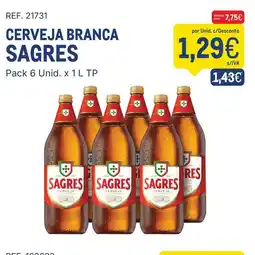 Makro Cerveja branca sagres promoção
