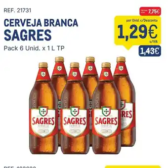 Makro Cerveja branca sagres promoção