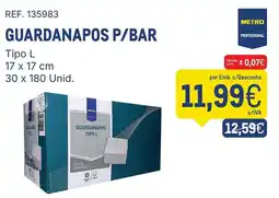 Makro guardanapos p/bar metro professional promoção