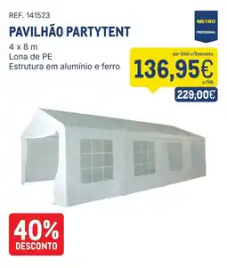 Makro Pavilhão partytent promoção