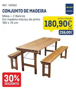Makro Conjunto de madeira promoção