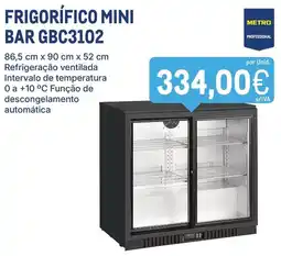 Makro frigorífico mini bar gbc3102 promoção