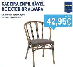 Makro cadeira empilhável de exterior alvara promoção