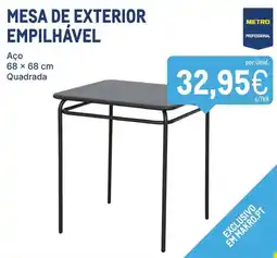 Makro Mesa de exterior empilhável promoção