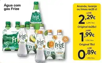 Froiz Água com gás Frize promoção