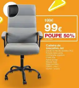 Staples Cadeira de executivo Jet promoção