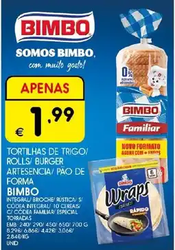 Meu Super Bimbo tortilhas de trigo promoção