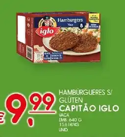Meu Super hambúrgueres s/ gluten capitão iglo promoção