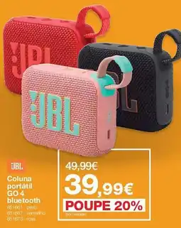 Staples Jbl coluna portátil go 4 bluetooth promoção