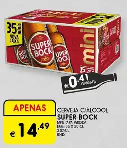 Meu Super Cerveja c/álcool super bock mini promoção