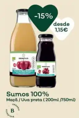 Celeiro Sumos 100% Maçã / Uva preta promoção