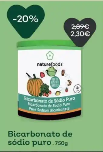 Naturefoods bicarbonato de sódio puro
