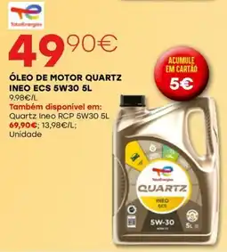Roady óleo de motor quartz ineo ecs promoção