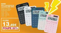 Staples Mini Calculadora de secretária Casio MS-20YC promoção