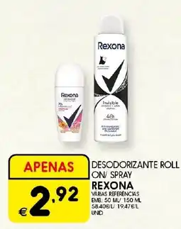 Meu Super desodorante roll on spray rexona promoção