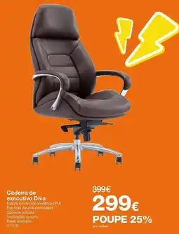 Staples Cadeira de executivo Diva promoção
