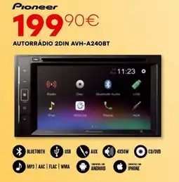 Roady Pioneer autorradio 2din avh-a240bt promoção