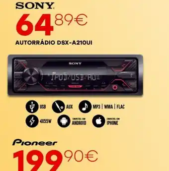 Sony autorradio dsx-a210ui