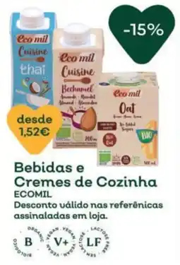 Celeiro Bebidas e cremes de cozinha ecomil promoção