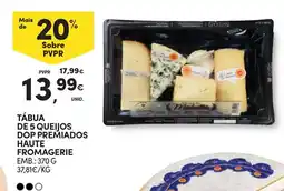 Continente Tábua de 5 queijos dop premiados haute fromagerie promoção
