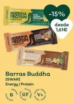 Celeiro Barras Buddha ISWARI Energy / Protein promoção