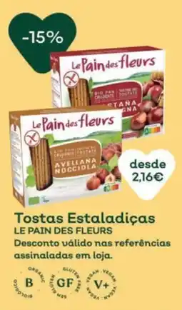 Celeiro Tostas Estaladiças Le Pain Des Fleurs promoção