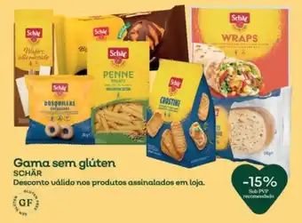 Celeiro Gama sem glúten Schär promoção