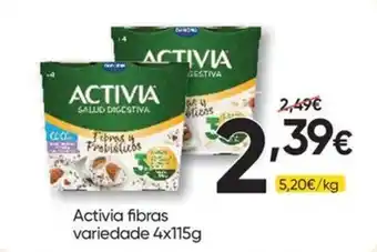 Froiz Activia fibras promoção