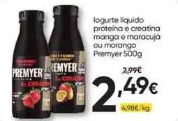 Froiz logurte liquido proteina e creatina Premyer promoção