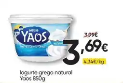 Froiz logurte grego natural Yaos promoção