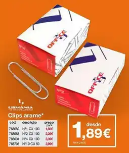 Staples Clips arame promoção