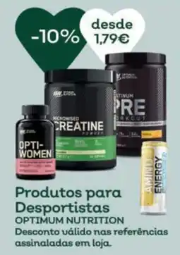 Celeiro Optimum Nutrition produtos para desportistas promoção
