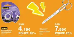 Staples Scotch desenrolador com fita gift promoção