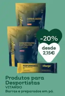 Celeiro produtos para desportistas vitargo promoção