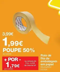 Staples Rolo de fita de embalagem em papel promoção