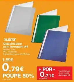 Staples Classificador com ferragem A4 promoção
