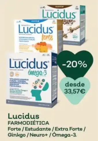 Lucidus farmodiética forte / estudante / extra forte / ginkgo / neuro+ / ômega-3