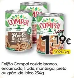 Froiz Feijão compal cozido branco, encarnado, frade, manteiga, preto ou grão-de-bico promoção