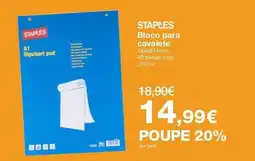 Staples Staples bloco para cavalete promoção