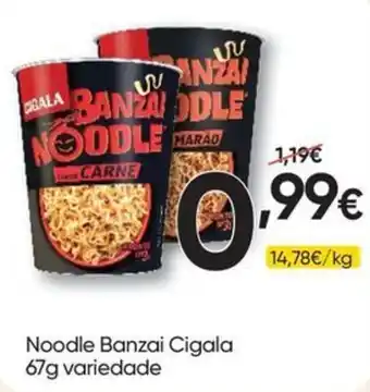 Froiz Noodle Banzai Cigala promoção