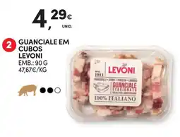 Continente Guanciale em cubos levoni promoção