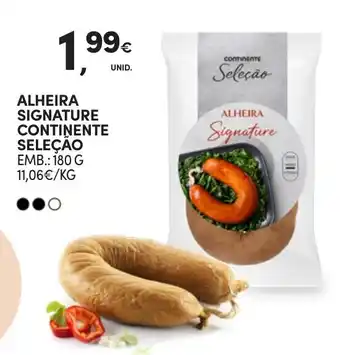 Continente Alheira signature continente seleção promoção