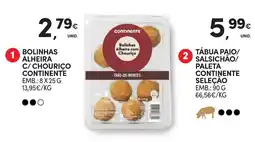 Continente bolinhas alheira com chouriço continente promoção