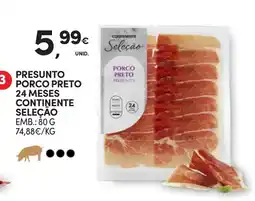 Continente Presunto porco preto continente seleção promoção