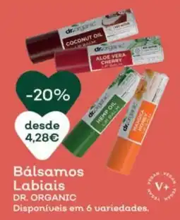 Celeiro Bálsamos Labiais Dr. Organic promoção