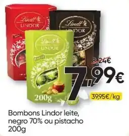 Froiz Bombons Lindor leite, negro 70% ou pistacho promoção