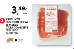Continente Presunto duroc reserva promoção