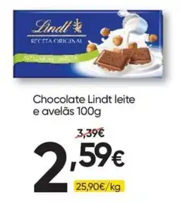 Froiz Chocolate Lindt leite e avelãs promoção