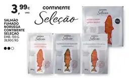 Continente salmão fumado noruega continente seleção promoção